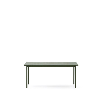 Mesa de exterior Maurina em aço galvanizado