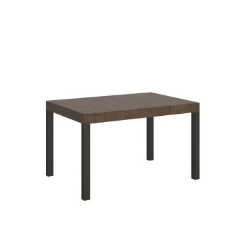 Mesa Everyday com pés em antracite D.90 - Mesa extensível 90x130/234 cm Everyday em freixo branco com pés em antracite