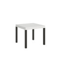 Mesa extensível para uso diário, 90x90/246 cm, com estrutura em antracite.