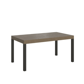 Mesa Everyday Premium com pés em antracite D.90 - Mesa extensível 90x160/420 cm Everyday Premium em freixo branco com pés em antracite