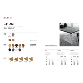 Mesa Ghost 1400 x 900 FGF Mobili