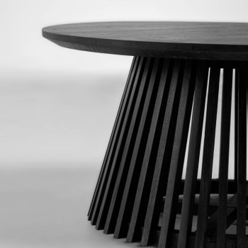 Mesa Jeanette Ø 80 cm preta