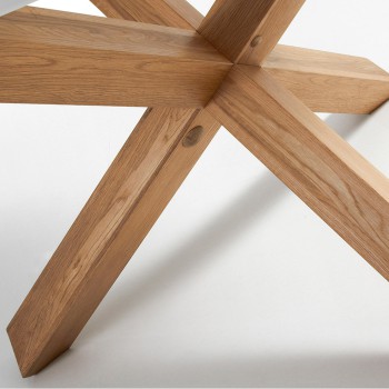 Mesa Lotus Ø 135 cm branca, laqueada branca op