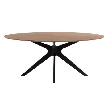 Mesa Naanim 180 x 110 cm com acabamento em nogueira