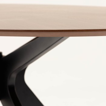 Mesa Naanim 180 x 110 cm com acabamento em nogueira