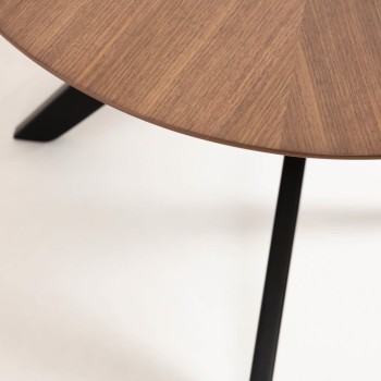 Mesa Naanim 180 x 110 cm com acabamento em nogueira