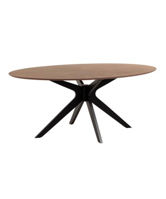 Mesa Naanim 180 x 110 cm com acabamento em nogueira