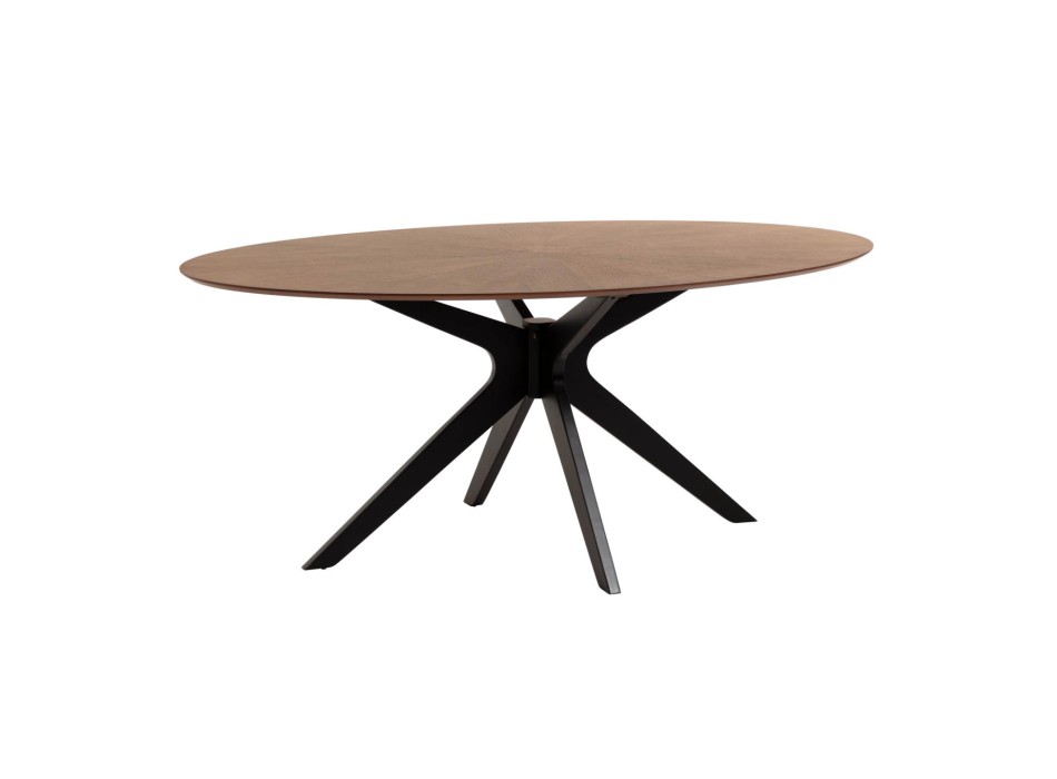 Mesa Naanim 180 x 110 cm com acabamento em nogueira