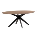 Mesa Naanim 180 x 110 cm com acabamento em nogueira