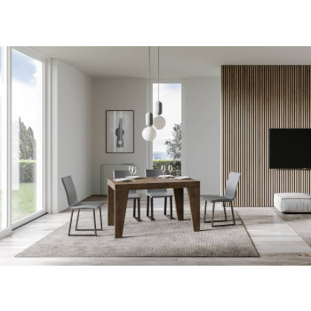 Mesa Naxy D.90 - Mesa extensível 130/234x90 cm Naxy em freixo branco