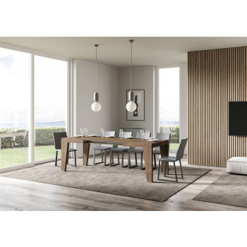 Mesa Naxy D.90 - Mesa extensível 140/244x90 cm Naxy Freixo Branco