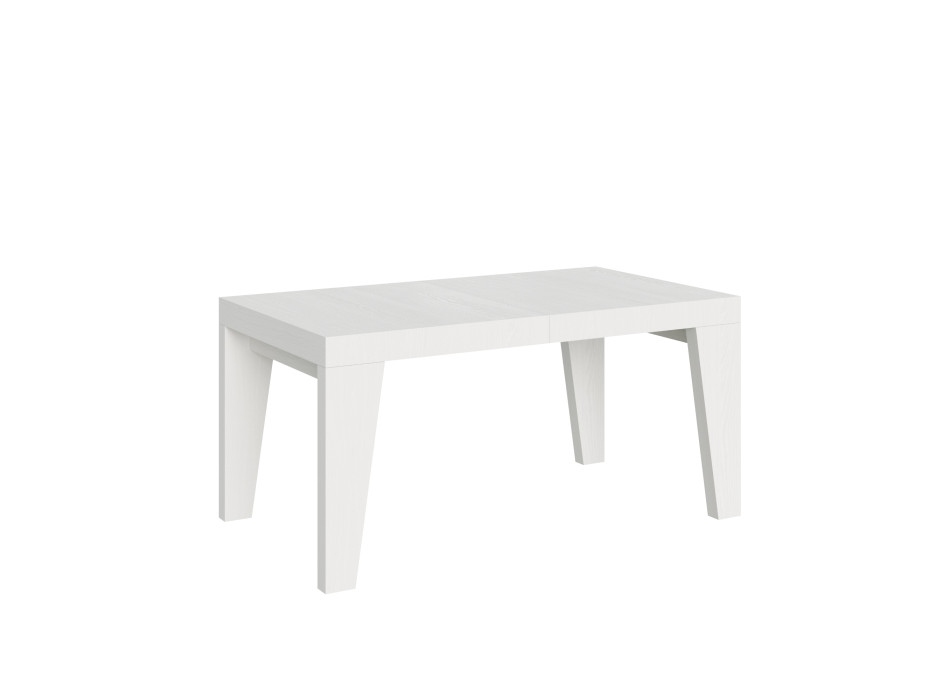 Mesa Naxy D.90 - Mesa extensível 160/264x90 cm Naxy em freixo branco