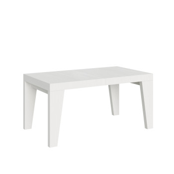 Mesa Naxy D.90 - Mesa extensível 160/420x90 cm Naxy em freixo branco
