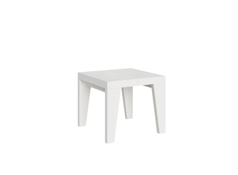 Mesa Naxy D.90 - Mesa extensível 90/246x90 cm Naxy em freixo branco