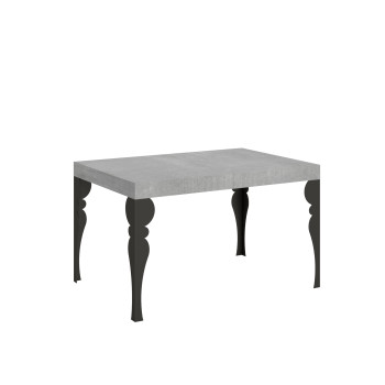 Mesa Paxon com pés em antracite D.90 - Mesa extensível 130/234x90 cm. Mesa Paxon em freixo branco com pés em antracite.