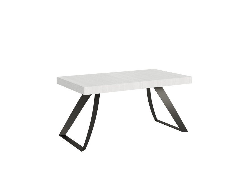 Mesa Proxy Antracite - Mesa extensível 90x160/264 cm com estrutura em freixo branco antracite.