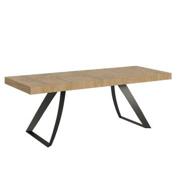 Mesa Proxy Premium Antracite - Mesa extensível 90x180/284 cm com estrutura em freixo branco antracite.