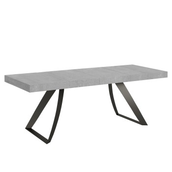 Mesa Proxy Premium Antracite - Mesa extensível 90x180/284 cm com estrutura em freixo branco antracite.