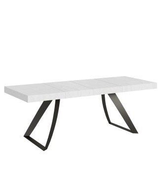 Mesa Proxy Premium Antracite - Mesa extensível 90x180/284 cm com estrutura em freixo branco antracite.