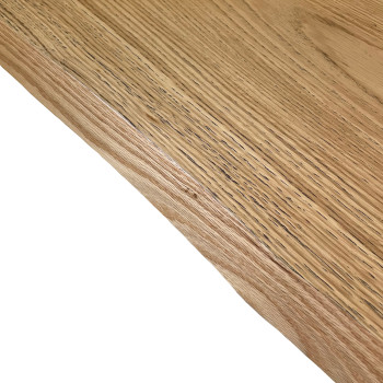 Mesa Proxy = Tabira em madeira maciça com acabamento descascado - Mesa extensível 90x160/260 cm com pés em carvalho antracite.