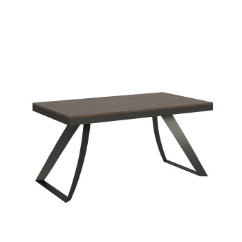 Mesa Proy Evolution Antracite - Mesa extensível 90x160/264 cm com estrutura em freixo branco antracite.