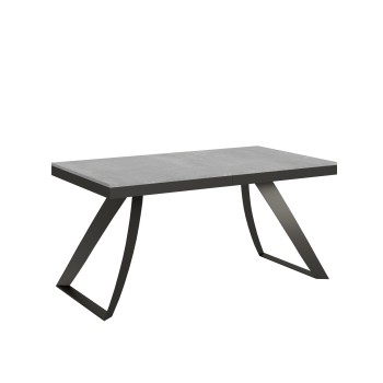 Mesa Proy Evolution Antracite - Mesa extensível 90x160/264 cm com estrutura em freixo branco antracite.