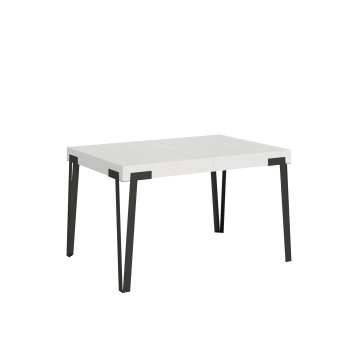 Mesa Rio - Mesa extensível 90x130/234 cm, estrutura em freixo branco antracite.