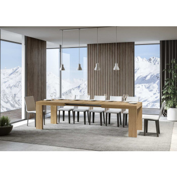 Mesa Roxell P.90 - Mesa extensível 200/304x90 cm Roxell Freixo Branco