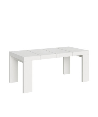 Mesa Roxell Premium D.90 - Mesa extensível 140/244x90 cm Roxell Premium Freixo Branco