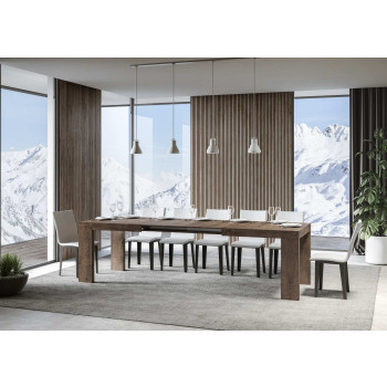 Mesa Roxell Premium D.90 - Mesa extensível 160/264x90 cm Roxell Premium Freixo Branco