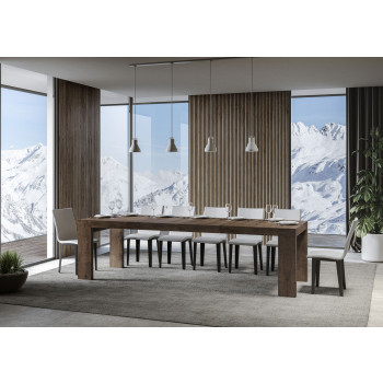 Mesa Roxell Premium D.90 - Mesa extensível 160/264x90 cm Roxell Premium Freixo Branco