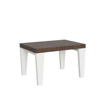Mesa Spimbo Mix - Mesa extensível 90x130/390 cm Spimbo Mix com tampo em freixo branco e pés em nogueira