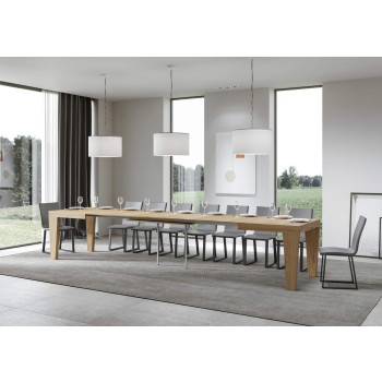 Mesa Spimbo D.90 - Mesa extensível 140/400x90 cm Spimbo Freixo Branco