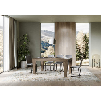 Mesa Spimbo D.90 - Mesa extensível 160/264x90 cm Spimbo Freixo Branco