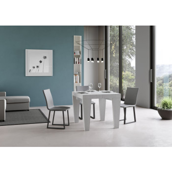 Mesa Spimbo D.90 - Mesa extensível 90/246x90 cm Spimbo Freixo Branco