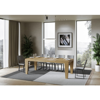 Mesa Spimbo Premium D.90 - Mesa extensível 120/224x90 cm Spimbo Premium Freixo Branco