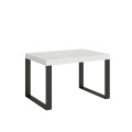 Mesa extensível 120x90/224 cm com estrutura Tecno Premium na cor antracite.