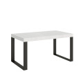 Mesa extensível 90x160/420 cm com estrutura Tecno Premium na cor antracite.