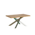 Mesa extensível 90x140/240 cm com pés Versalux descascados 4/A