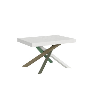 Mesa Volantis Color 4/A P.90 - Mesa extensível 130/234x90 cm Volantis com pés multicoloridos em freixo branco 4/A