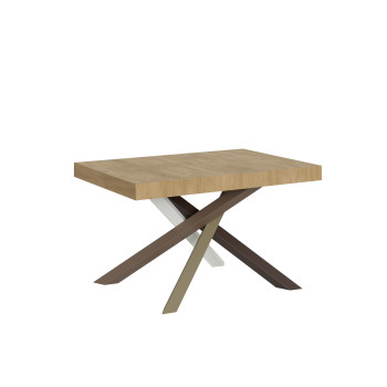Mesa Volantis Color 4/C P.90 - Mesa extensível 130/234x90 cm Volantis com pés multicoloridos em freixo branco 4/C