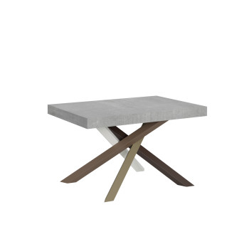 Mesa Volantis Color 4/C P.90 - Mesa extensível 130/234x90 cm Volantis com pés multicoloridos em freixo branco 4/C