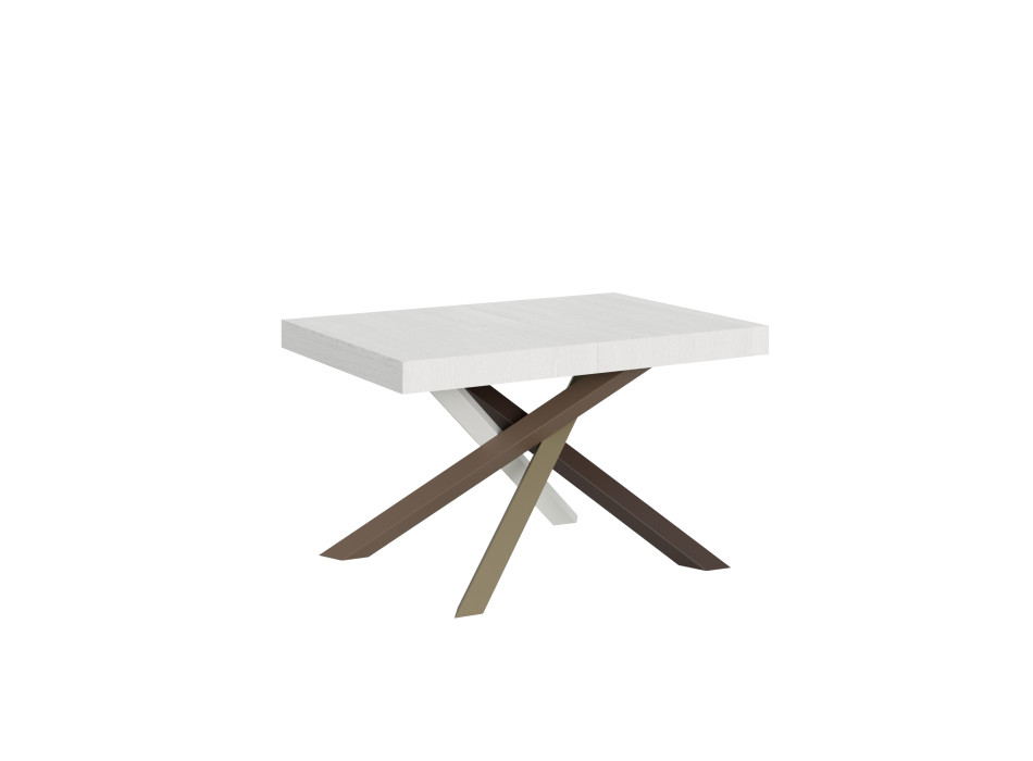 Mesa Volantis Color 4/C P.90 - Mesa extensível 130/234x90 cm Volantis com pés multicoloridos em freixo branco 4/C