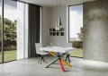 Mesa extensível 90x130/234 cm Volantis com moldura multicolorida