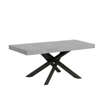 Mesa Volantis Premium com pés em antracite P.90 - Mesa extensível 130/234x90 cm. Pés em freixo branco Volantis Premium em antracite.