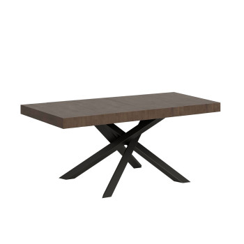 Mesa Volantis Premium com pés em antracite P.90 - Mesa extensível 130/234x90 cm. Pés em freixo branco Volantis Premium em antracite.