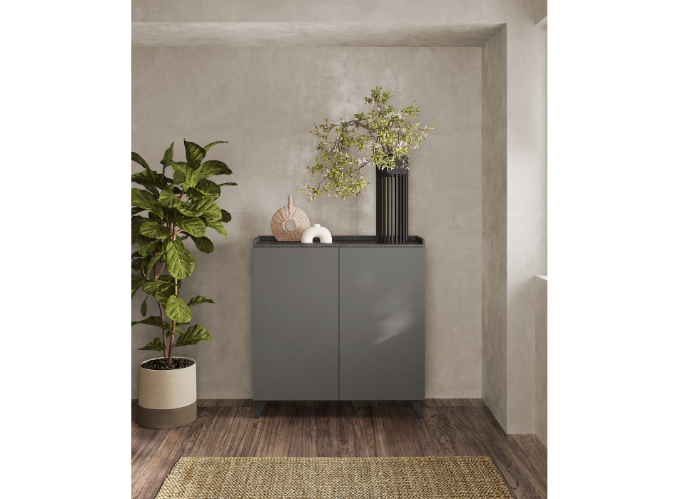 Recipiente alto com 2 portas