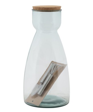 VASO DE JARDIM DE VIDRO RECICLADO
