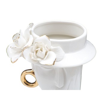 VASO DE PORCELANA ELEGANTE PARA MULHER