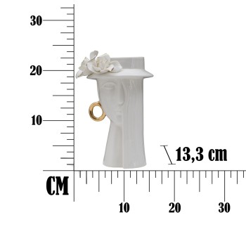 VASO DE PORCELANA ELEGANTE PARA MULHER